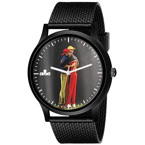 AROA Watch New Watch for Dhoni Kohli Hugging Model : 966 Black Metal Type Analog Black Strap Watch Black Dial for Men Stylish Watch for Boys- (B0CG9X8T92) Amazon Price History, Amazon Price Tracker