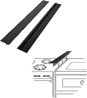 Vista 10 de Cubiertas de hueco para estufa de acero inoxidable, relleno de hueco para estufa, kit de molduras para estufa, protectores de hueco para estufa