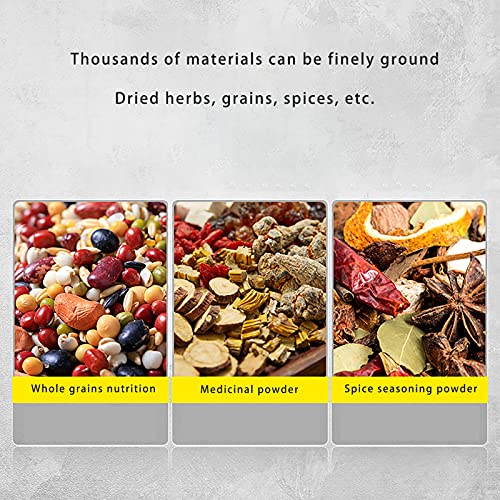 JRZTC Molinillo de Grano eléctrico Comercial para el hogar de 400g, trituradora pulverizadora de Acero Inoxidable 304… - Imagen 4