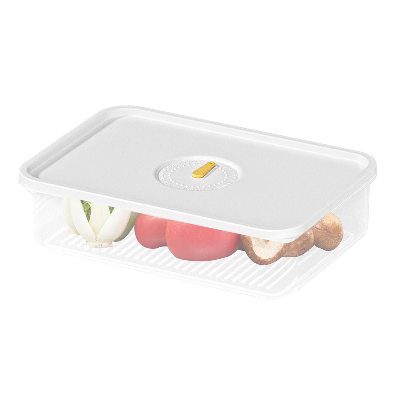 Lumiscent Multicolor Raw Meat Fridge Container - Fruit Containers For Fridge | Salad Crisper Box | Meat Storage Box | Bacon Lunch Meat Container | Meat Storage Containers | Airtight Lunch Meat Saver For Refrigerator