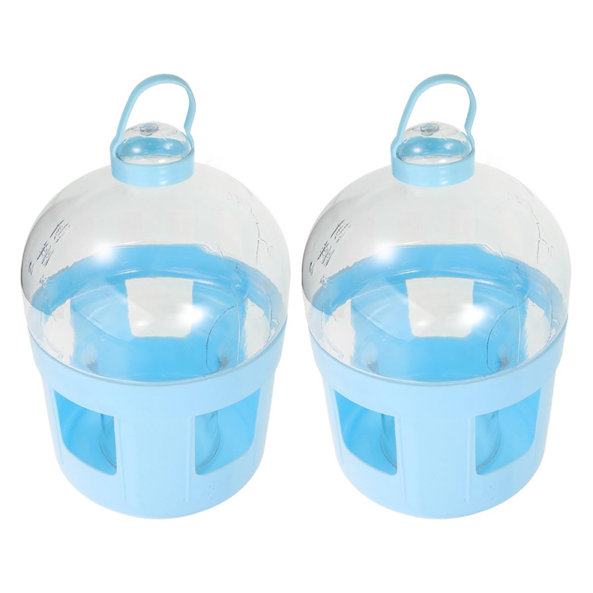 Toyvian Comedero y Bebedero para Palomas 2 Piezas Dispensador de Agua Transparente para Jaulas de Aves Mensajeras y Competición Diseño Conveniente
