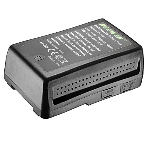 Neewer V Mount/V Lock Battery - 150Wh 14.4V 10400Mah Rechargeable Li-Ion Battery For Broadcast Video Camcorder,Compatible With Sony Hdcam, Xdcam, Digital Cinema Cameras And Other Camcorders #TOP1