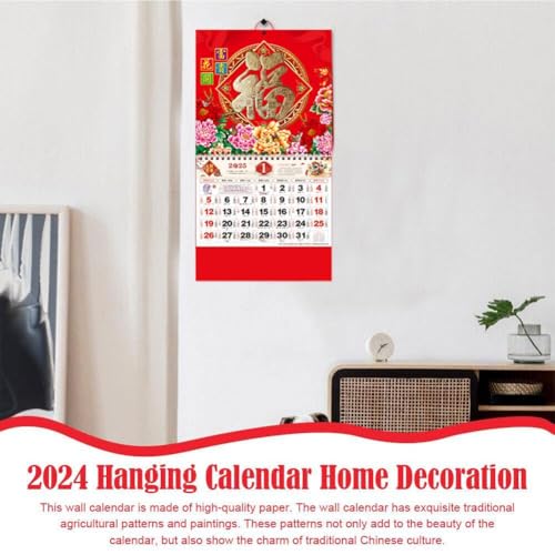 2025-Year-of-The-Snake-Wall-Calendar-Chinese-New-Year-Snake-Hanging-Calendar-Good-Luck-Calendar-Tear-off-Lunar-Calendar-Decoration-for-Home-Restaurant-Office-School