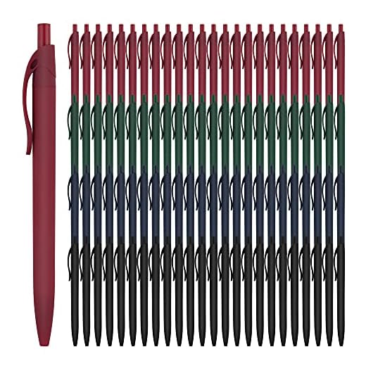 deegtran Pens Bulk, 200 Pack No Bleed Black Pens, Retractable Ballpoint Pens, Pens Medium Point, Smooth Ink Pens, 1.0MM Black Ink