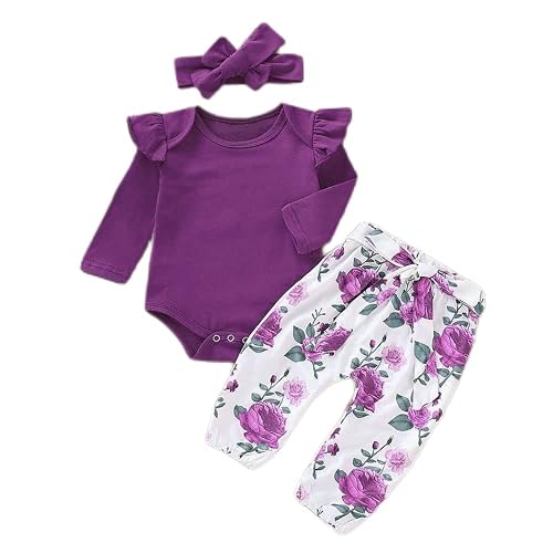 Aoswep Newborn Baby Girl Clothes, Infant Girl Outfits Long Sleeve