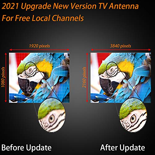 Amplified Indoor HD Digital Antenna,280 Miles Range Outdoor Antenna for Smart TV-36ft Detachable Cable Support 4K 1080p and All TV\'s-Amplifier Signal Booster for Local Channels