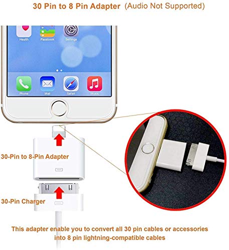 Adaptador 30 pinos para 8 pinos Conversor adaptador de sincronização de carregamento para 5 5C 5S SE