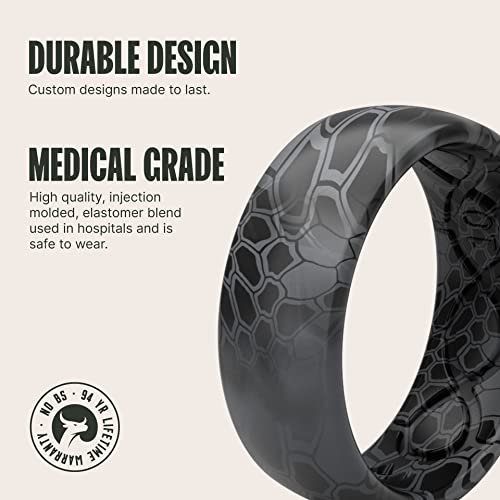 Groove Life Kryptek Camo Silicone Ring Breathable Rubber Wedding Rings for Men, Lifetime Coverage, Unique Design, Comfort Fit Ring2