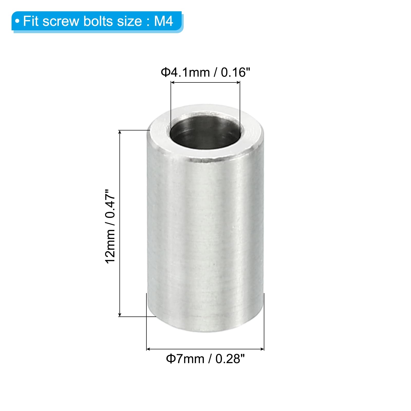 PATIKIL M4 Stainless Steel Spacers - Image 2