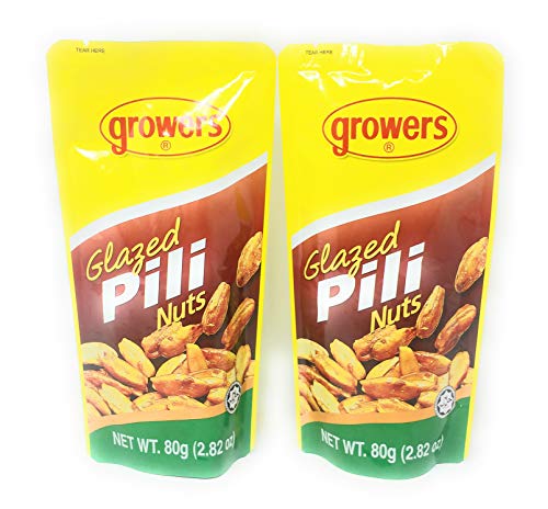 Growers Glazed Pili Nuts, Net Wt 80g (2.82oz) 2 Pack