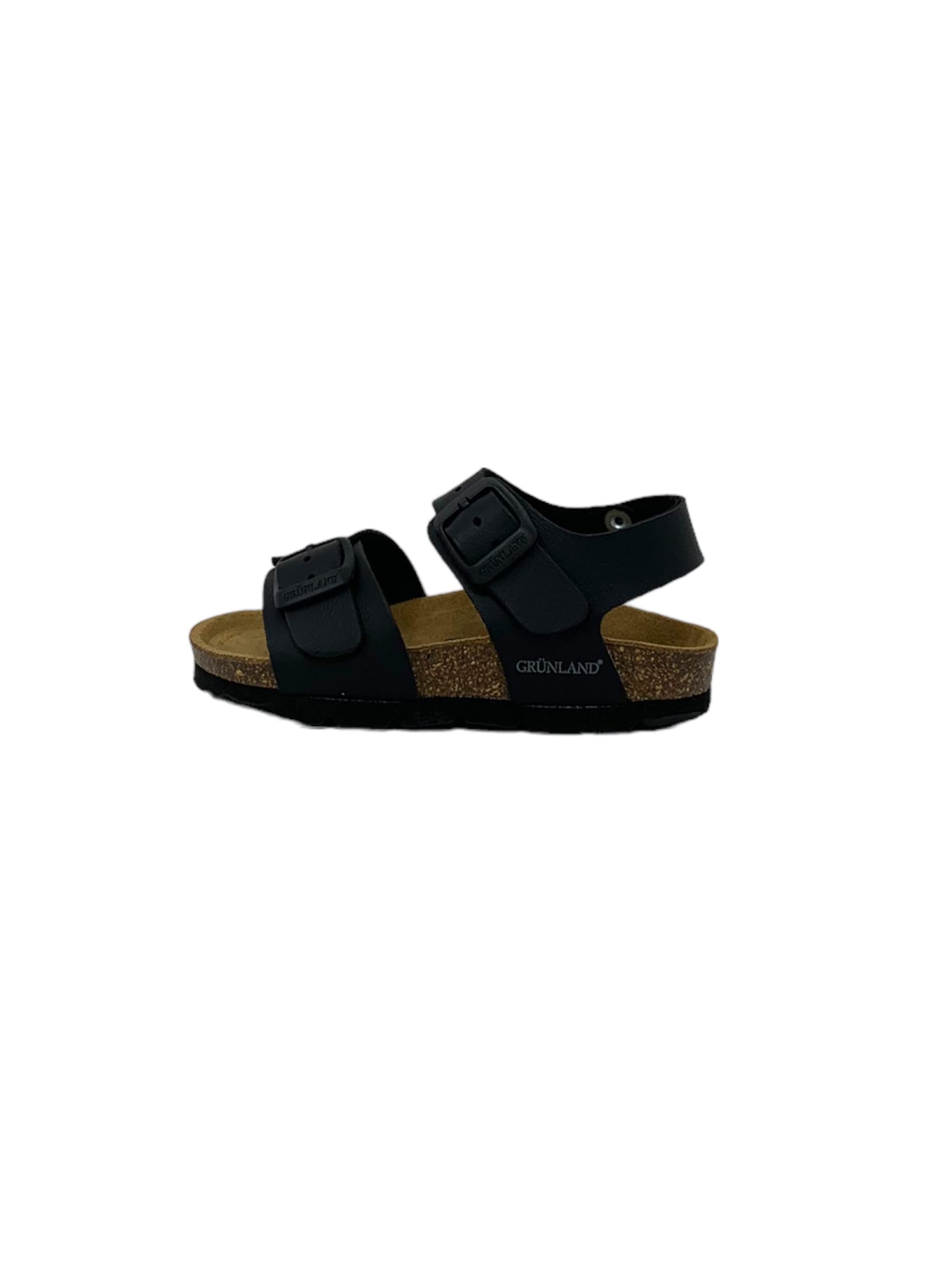 Grunland Luce SB1206 32/38 Nero Scarpe Sandali Bambino Doppia Fibbia