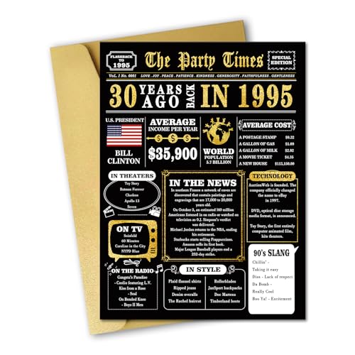 MOROLURU Jumbo 30th Birthday Card