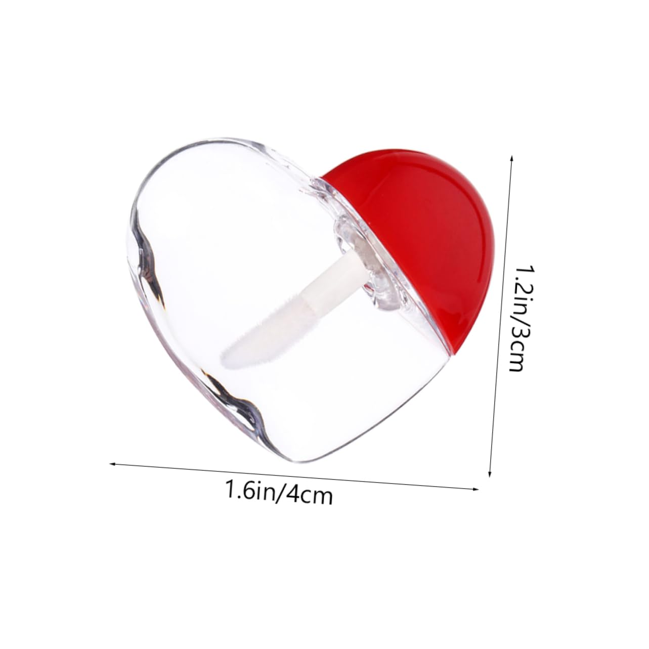 PACKOVE 50 Set Di Flaconi Per Lucidalabbra Tinta Per Labbra Fai Da Te Tubetti Per Lucidalabbra Luccicanti A Tubi A Forma Di Cuore Nero Carini Contenitori Per Rossetto