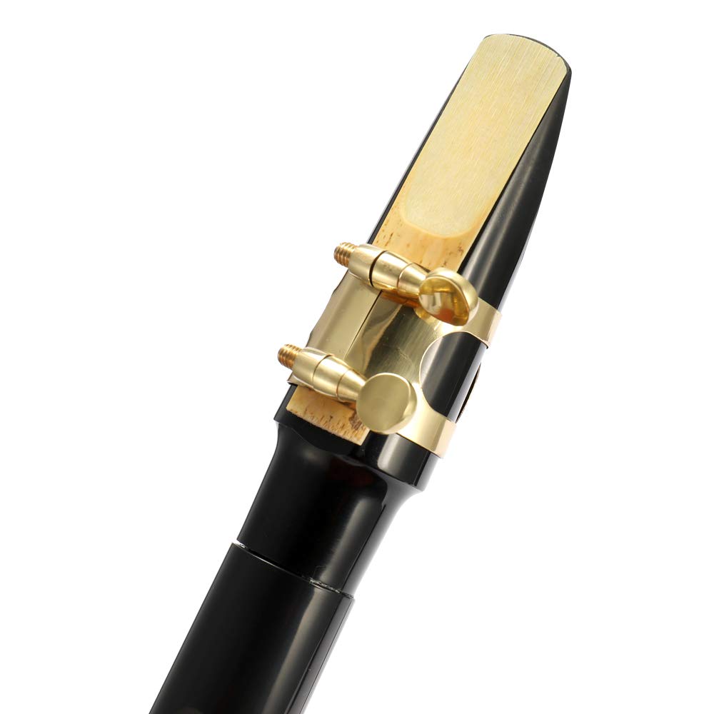 Black Pocket Sax Mini saxofón portátil Pequeño saxofón con bolsa de transporte Instrumento de viento de madera