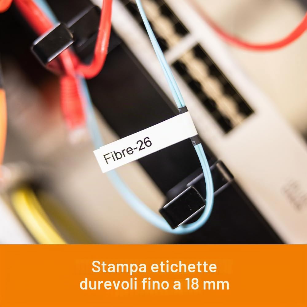 Brother PT-E310BTVP Etichettatrice Palmare Professionale Tastiera QWERTY Display LCD Nastri TZE 18 mm Valigetta Alimentatore