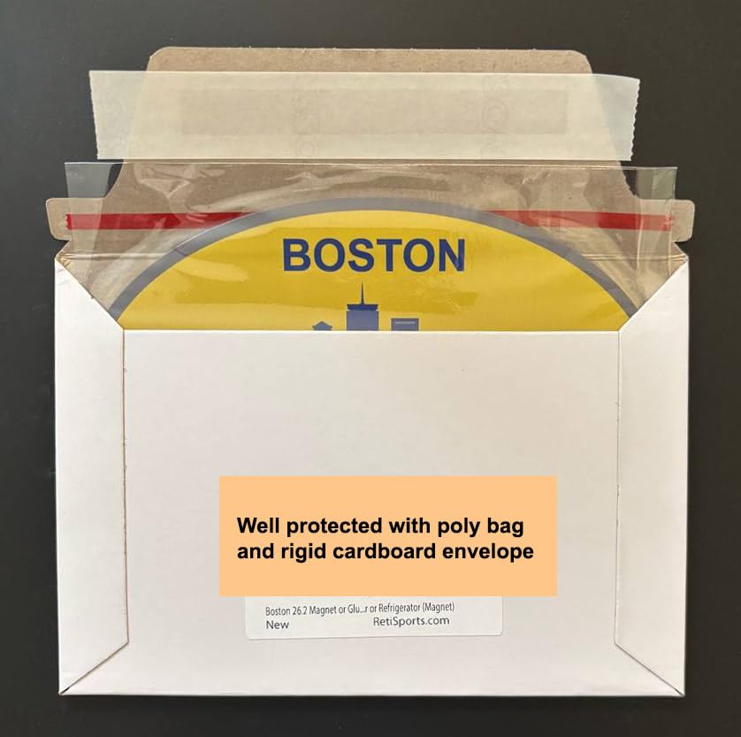 Imán Grande 4x6" para corredores Boston Marathon miniatura 2