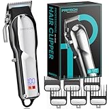 PRITECH Barber Hair Clippers for Men, Professional Barber Clippers and Trimmer Set, Mens Cordless Hair Clippers for Barbers Haircut Kit