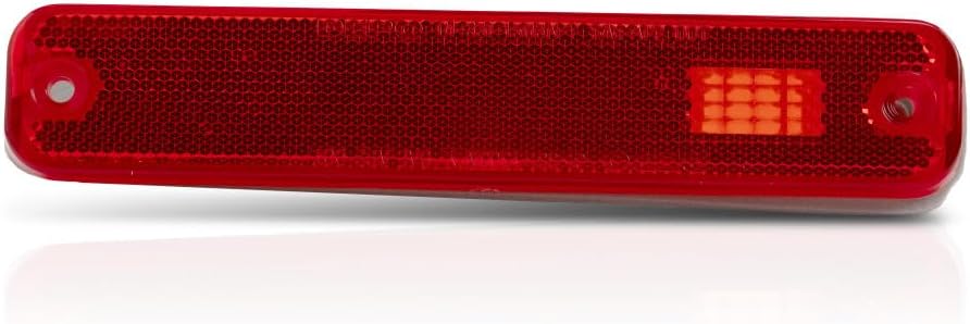 For Ford F-Pickup 73-79/Bronco 1978-79 Rear Side Marker Light Assembly Unit Driver OR Passenger Side | Single Piece | RED FO2860101