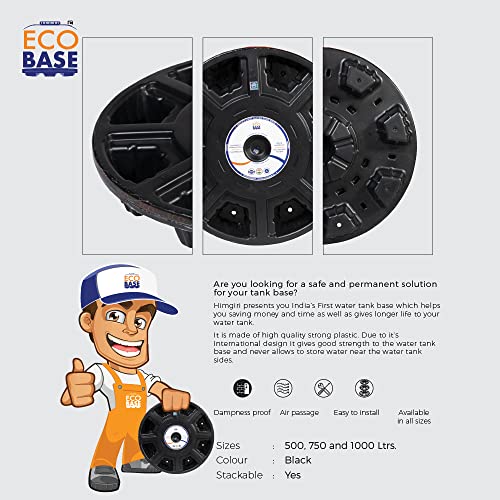 Image of Water Tank Base - Eco Base (750 Ltrs), Black, (UC-EB750)