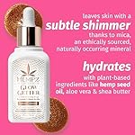 Hempz NEW Glow Getter Instant Bronzing Drops, Dewy Face Bronzer, Hydrating Shimmer, 2 oz. - Image 4