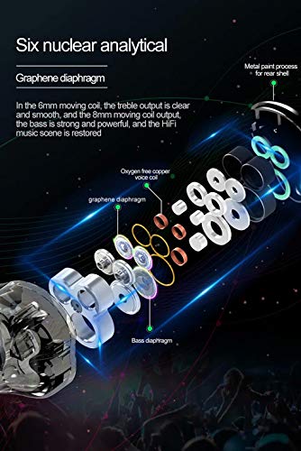 Wired Earphones,in-Ear Monitor metal Earbuds,three dynamic armature Earphone,Noise Cancelling Waterproof Sports… - Image 3