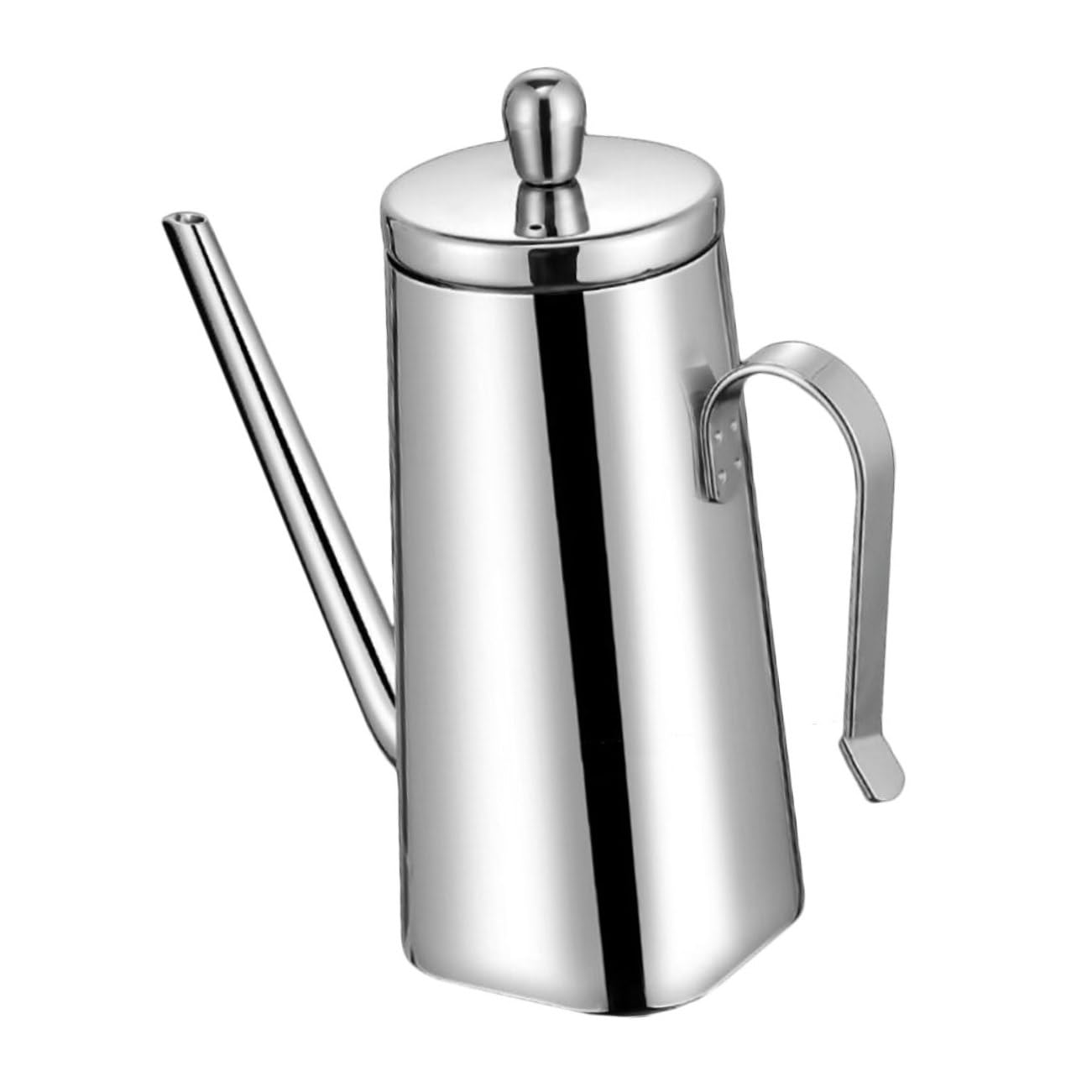 MYXJX oil dispenser, Stainless Steel Oil Container Bottle Large Capacity Multipurpose Pot for Kitchen Soy Sauce Vinegar Cooking