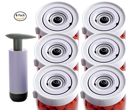 Save Time with the Easy Wide-Mouth Fermenting Kit. Accurately Tracks Start Time 6 Waterless Airlock Fermenter Lids, Pump, User Guide. Ferment Sauerkraut, Pickles and More Fermented Probiotics. No Mold