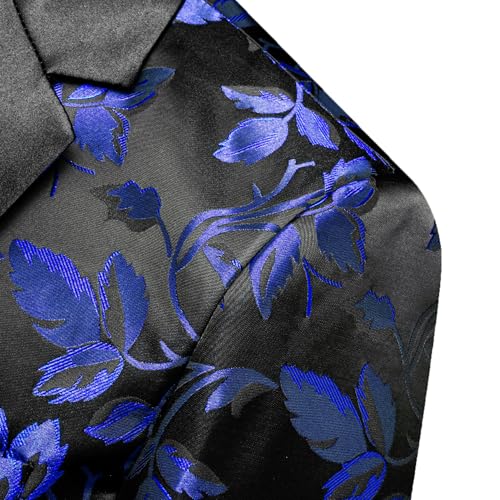 Image of Barry. Wang Men's Sport Coats & Blazers Flower Suit Jacket 1 Button Paisley Tuxedo Mardi Gras Carnival Parade Gift