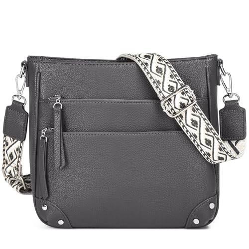 Waniki Handtasche Damen Groß Elegant Umhängetasche PU Leder Schultertasche Einfache Tote Bag Mittelgroß Shopper Tasche Multi-tasche Beuteltote Hobo Tragetasche für Arbeit Schule Büro Lässig