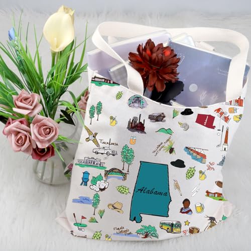 Bolsa Tote de Lona Alabama para Viaje miniatura 5