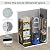 Amopatio Outdoor Storage Shed with Floor, 6x4.5 FT Lockable Plastic Tool Shed with Ventilation, Waterproof Resin Garden Sheds for Backyard, Patio, Lawn and Bike Grey