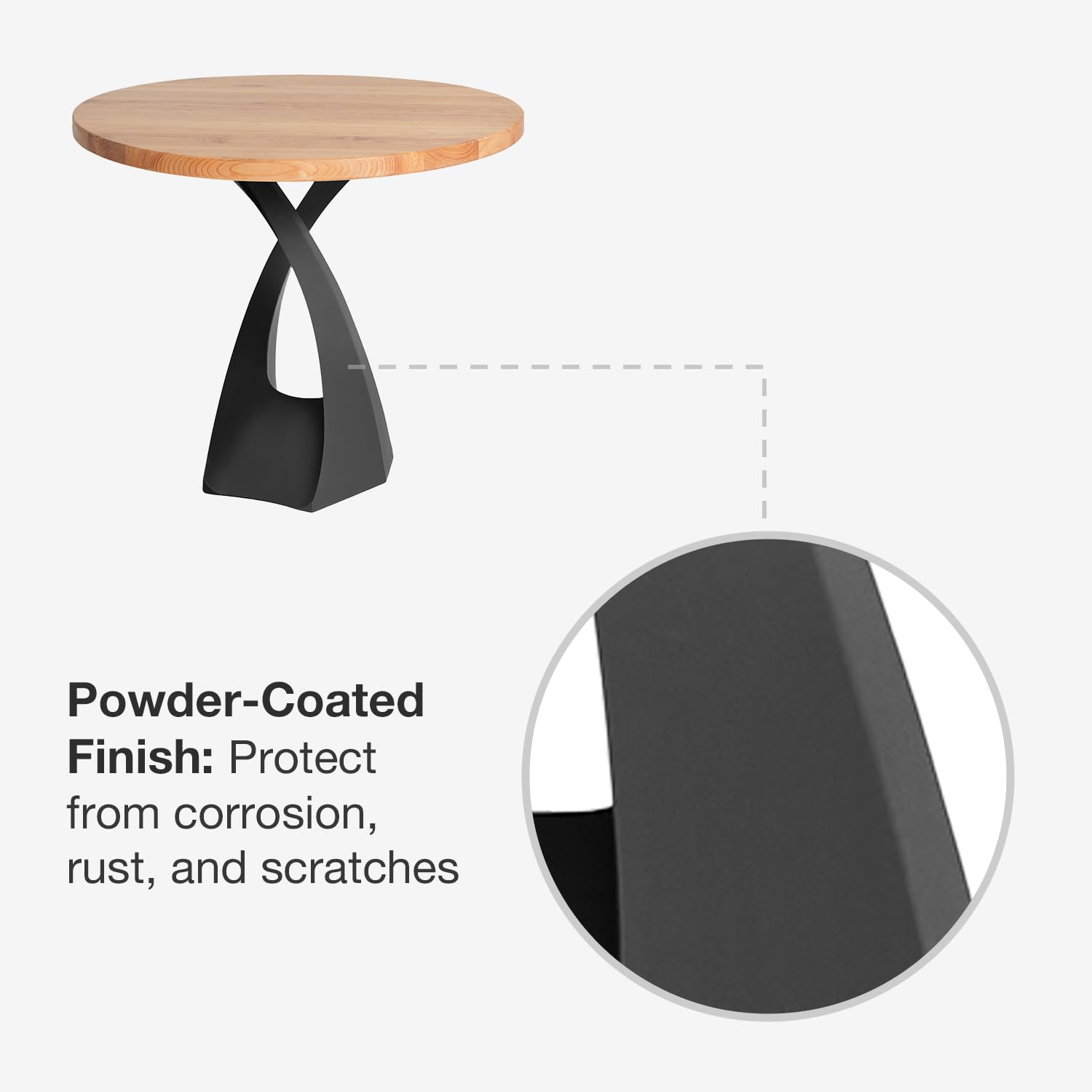 Flowyline Pedestal Table Base with Handcrafted Design | 28