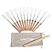 UNIFUN Marshmallow Roasting Sticks, SET of 12 FDA APPROVED 32" Telescoping Smores Sticks with FREE 12 Bamboo Skewers Campfire Accessories for Campfires, Bonfires