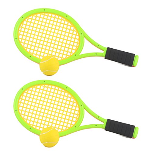 FenglinTech One Set of Elastic Tennis Racket Outdoor Sports Toys - Green