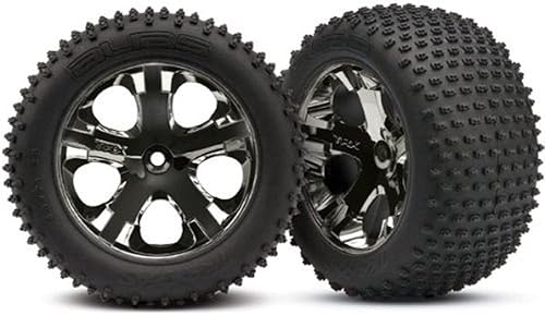 Traxxas 3770A Alias 2.8" Pin Neumáticos montados en ruedas All-Star Negro-Chrome
