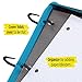 Five Star Flex Hybrid NoteBinder, 1 Inch Ring Binder, Notebook and Binder All-in-One, Teal (73420)