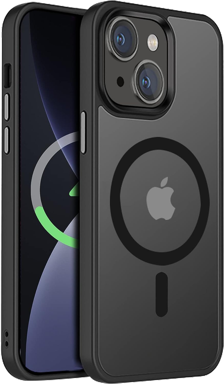 TRUEUPGRADE Magnetic Back Cover for iPhone 15 6.1" 2023 [10FT-Grade Drop Tested & Compatible with MagSafe] Translucent Anti-Fingerprint | Anti Shockproof Cover for iPhone 15 - Black (B0CHQK5C17) Amazon Price History, Amazon Price Tracker