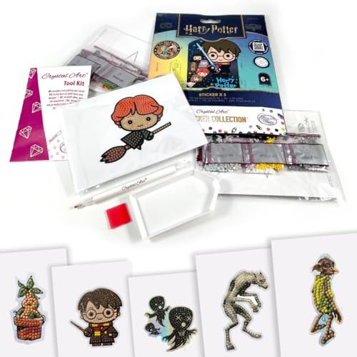Miniatura 3 de Crystal Art Sticker Collection - Kit Original De Diamond Painting, Álbum De Pegatinas Harry Potter Starter Pack Con 6 Stickers, Colección Creativa 6 , Ca-31hpsalb