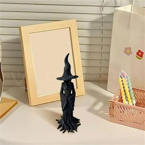 Enchanting Witch Resin Statue by Vindobil – Mystical Desktop Ornament for Home, Festival Decor, and Spiritual Spaces - Image 4