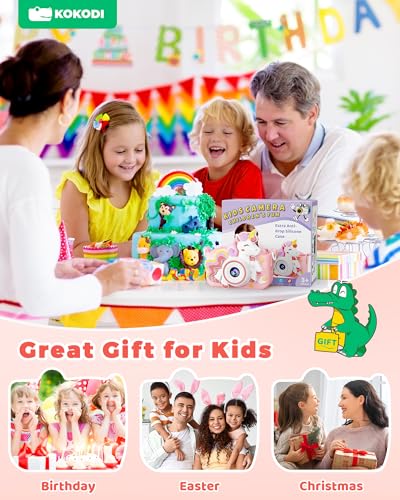 Image of KOKODI Kids Camera Toy Digital Camera for Kids, Birthday Gifts for Girls Age 3-12, 1080P HD Video Camera for Toddler, Unicorn Children Toys for 3 4 5 6 7 8 9 Year Old Girls with 32GB SD Card