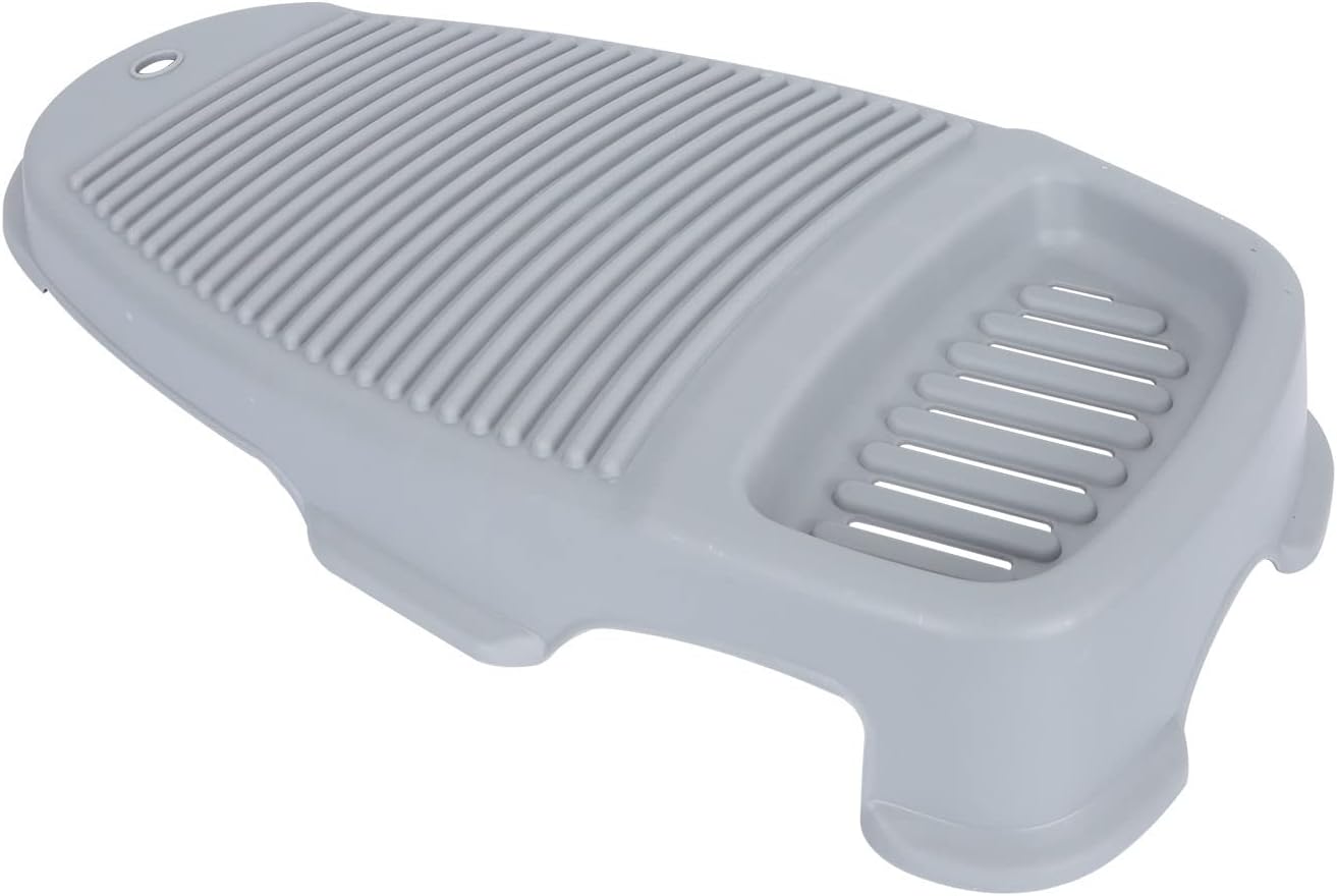 Washboard Washboard washbasin laundry small basin washboard wash mini household Japanese style, Gray