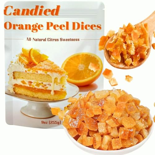 Candied Orange Peel Dices 9oz – Sweet & Zesty Citrus