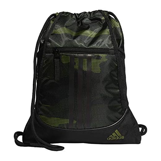 adidas Unisex Alliance II Sackpack, Tech Olive Off The Grid Camo/Black, ONE SIZE