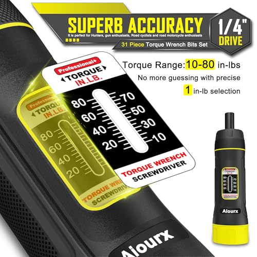 Aiourx Torque Screwdriver Set 10-80 in.lb