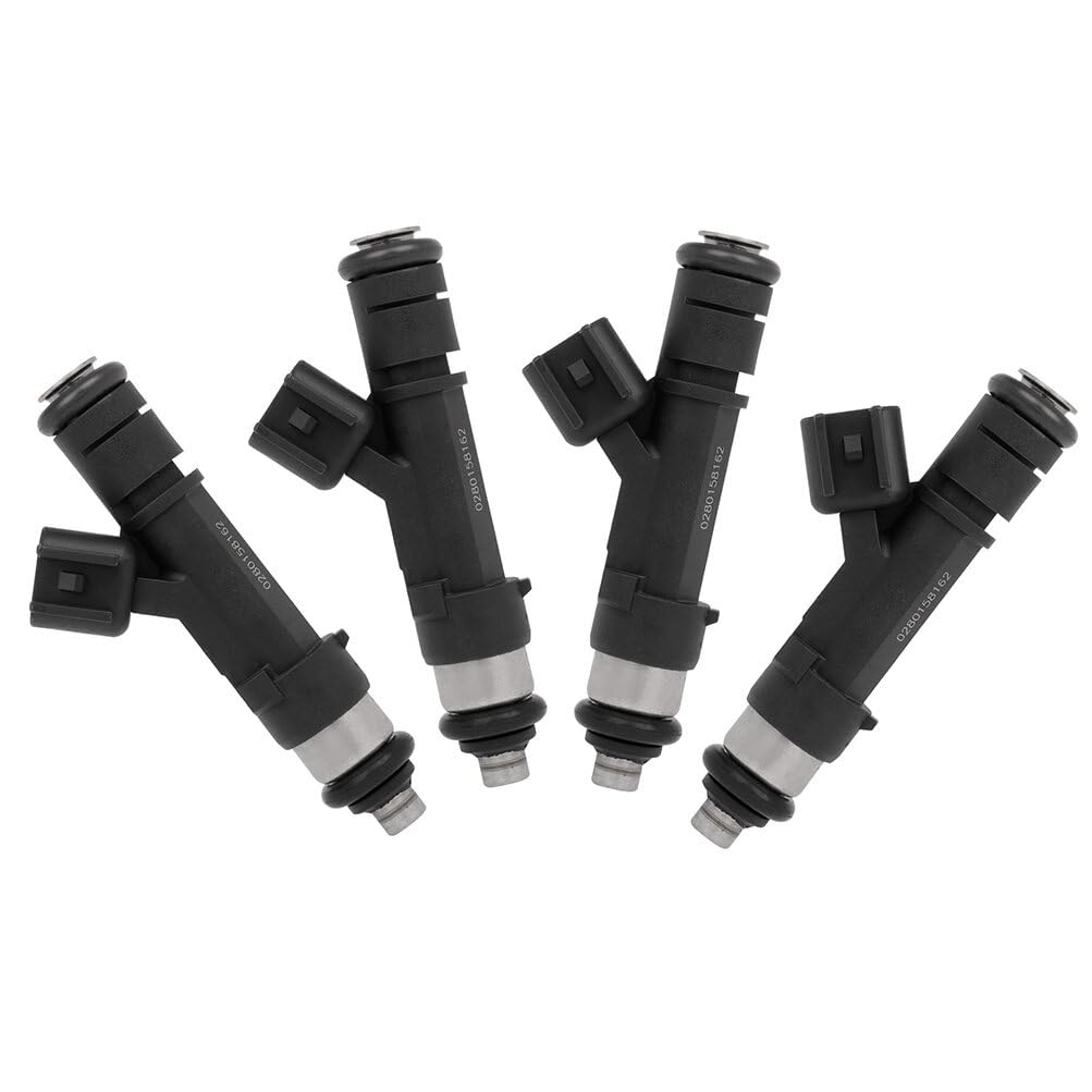 SCITOO 4Pcs 4 Holes Fuel Injector Fit for ford for Escape for 2013 2014 2015 2016 2017 2018, for ford for Transit Connect for 2014 2015 2016 2017 2018 2019, 0280158162 FJ999 9E5Z9F593A L50713250