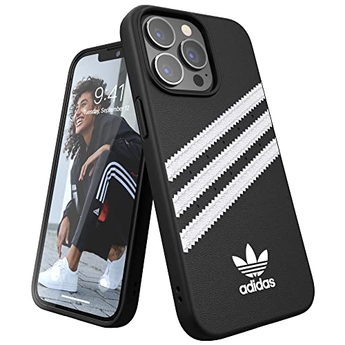 adidas Kompatibel mit iPhone 13 Pro 6.1' Hülle, Originals geformte Schale, Schutzschale, schwarz-weiß