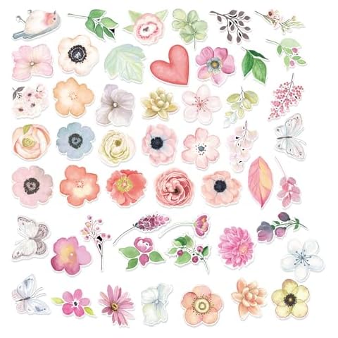 Autocollants Fleurs HIOQFR 100pcs Cover