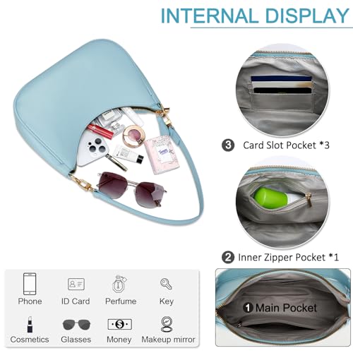 Image of KKXIU Shoulder Bag for Women Cute Hobo Purses and Handbags Retro Clutch Underarm Purse | Cute