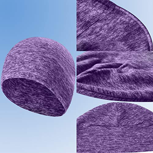 Image of Moisture Wicking Cooling Skull Cap /Helmet Liner /Running Beanie Caps - Motorcycle Cycling Breathable Dome Cap Sweatband