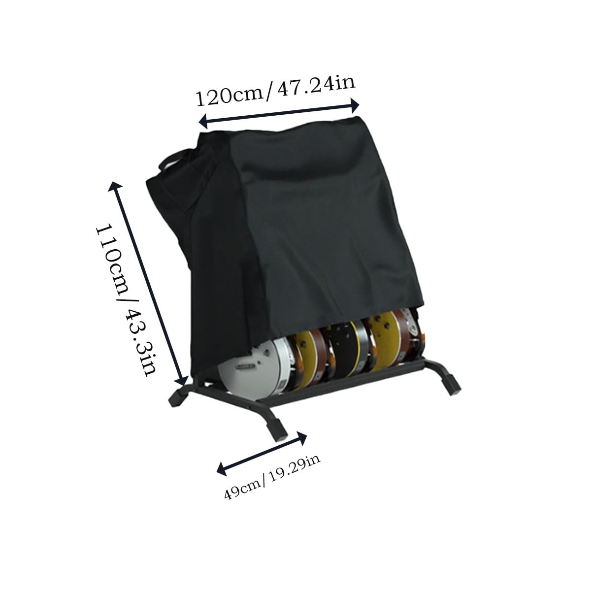 Funda universal resistente para soporte de guitarra, a prueba de polvo y protección UV, para soportes de guitarra acústica y eléctrica, accesorios para estudio en casa y escenario.